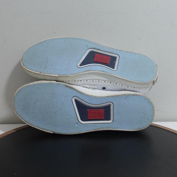 Converse Jack Purcell Shoes Mens Size 7 White Leather Low Top Lace Up Sneakers - Picture 11 of 12